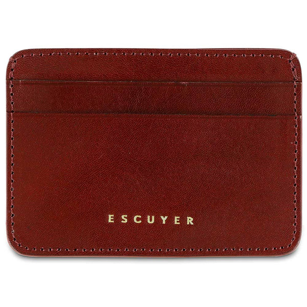 Escuyer Cardholder - Burgundy