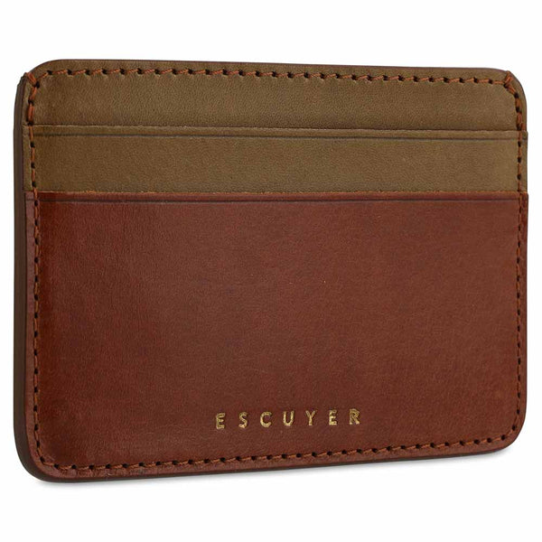 Escuyer Cardholder - Cognac / Safari