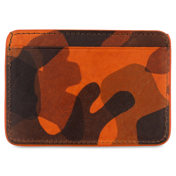 Escuyer Cardholder - Orange Camouflage