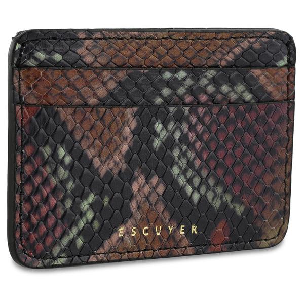 Escuyer Cardholder - Snake Print