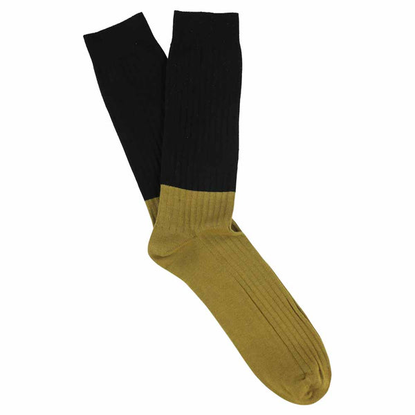 Escuyer Colour Block Socks Black / Bronze