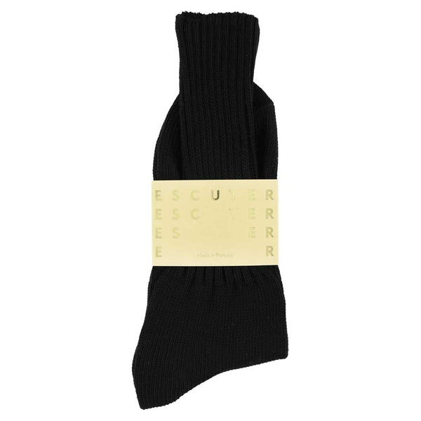 Escuyer Crew Socks - Black