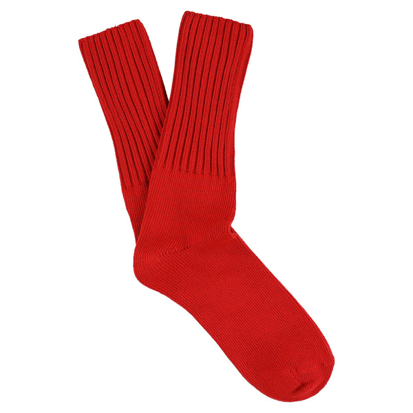 Escuyer Crew Socks - Bright Red