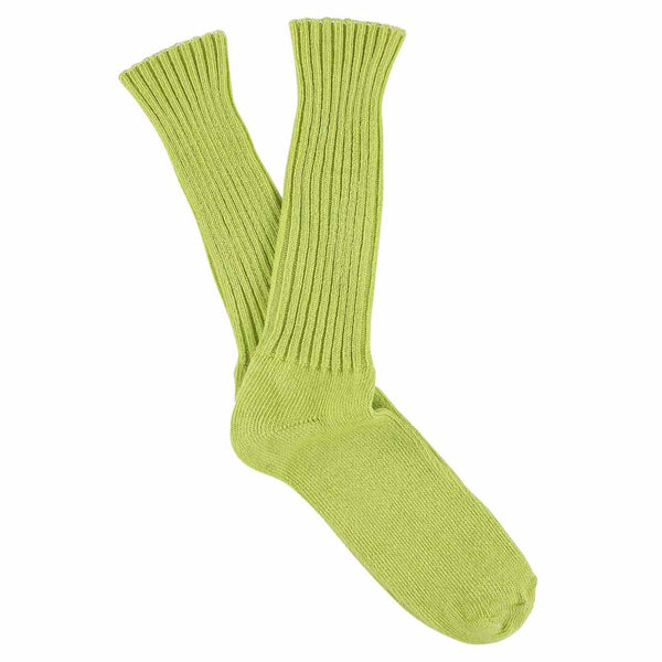 Escuyer Crew Socks - Green Banana