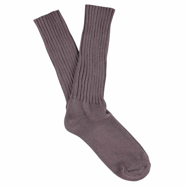 Escuyer Crew Socks - Off Purple