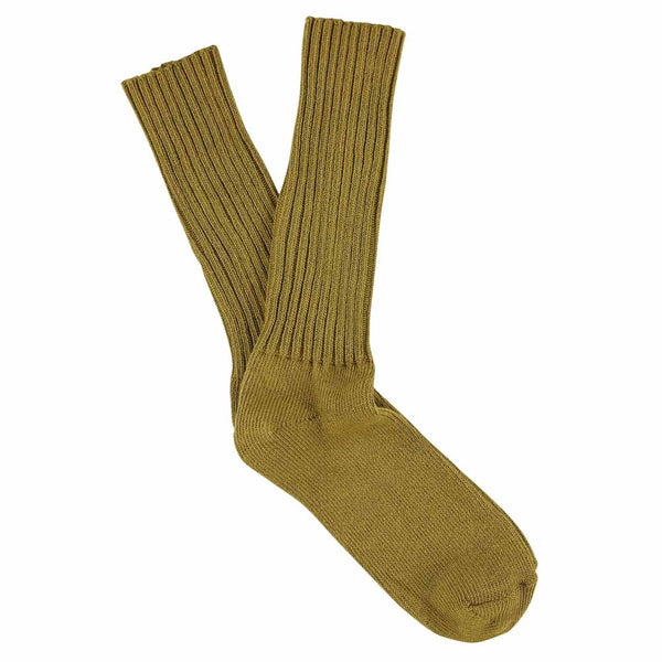 Escuyer Crew Socks - Olive Oil