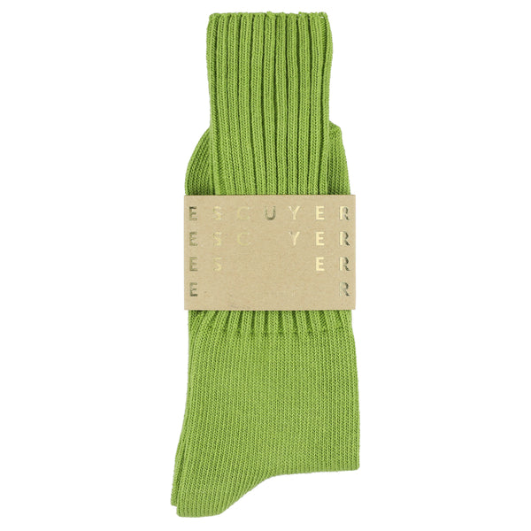 Escuyer Crew Socks - Wood Green