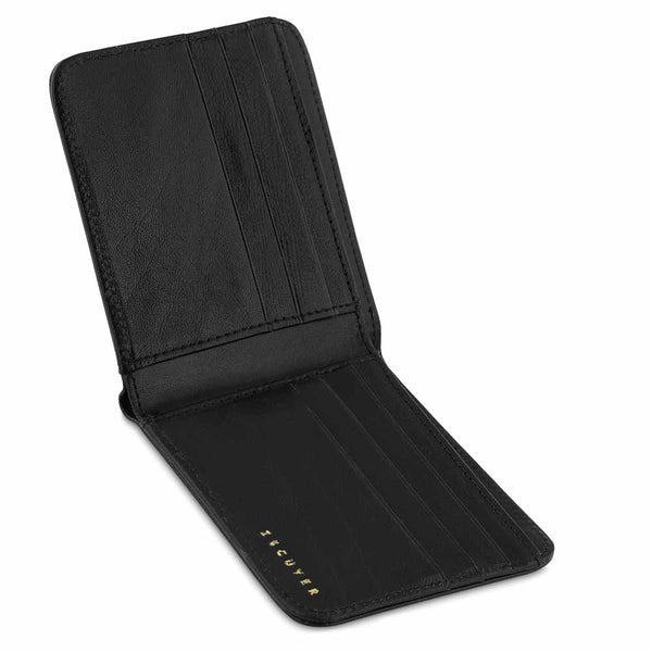 Escuyer Leather Billfold Wallet - Black