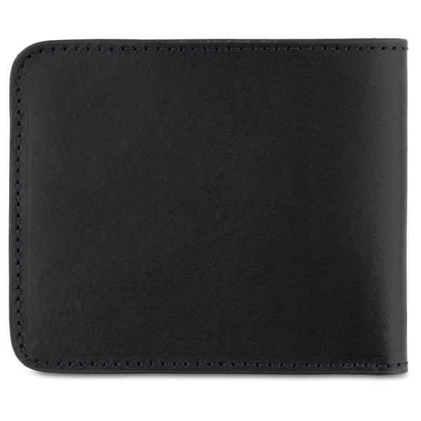 Escuyer Leather Billfold Wallet - Black / Blue