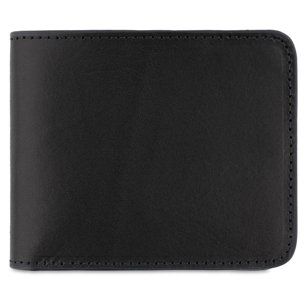 Escuyer Leather Billfold Wallet - Black / Blue
