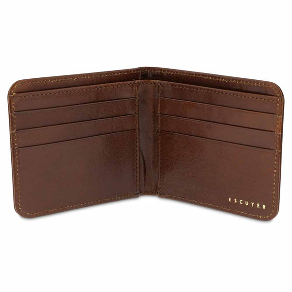Escuyer Leather Billfold Wallet - Light Brown