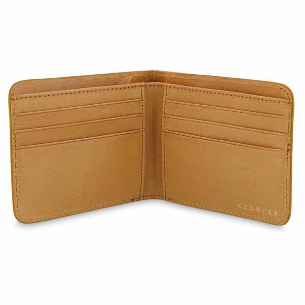 Escuyer Leather Billfold Wallet - Mustard / Natural