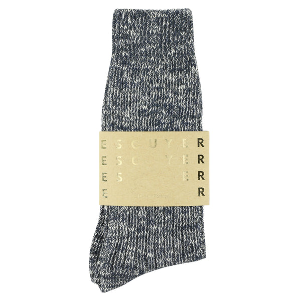 Escuyer Melange Socks - Flame Blue