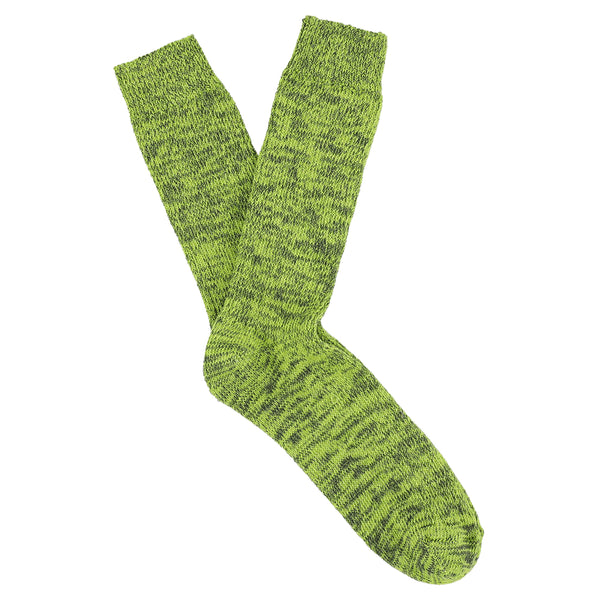 Escuyer Melange Socks - Green / Grey