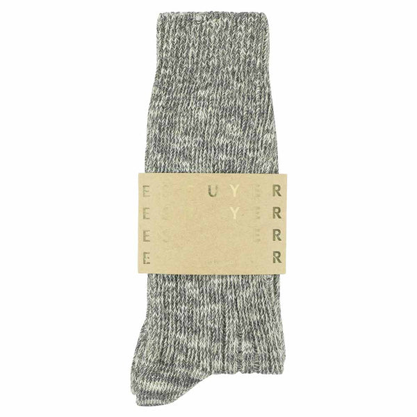Escuyer Melange Socks - Light Grey