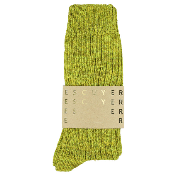 Escuyer Melange Socks - Lime