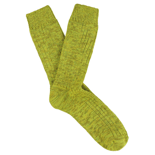 Escuyer Melange Socks - Lime