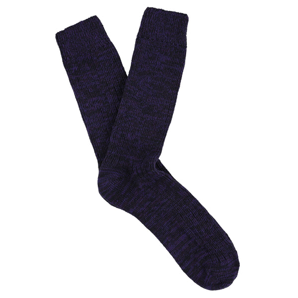 Escuyer Melange Socks - Purple / Blue