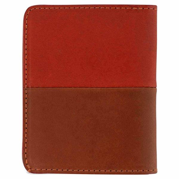Escuyer Slim Wallet - Cognac / Orange
