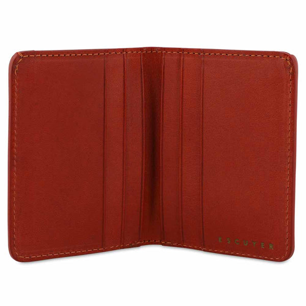 Escuyer Slim Wallet - Cognac / Orange