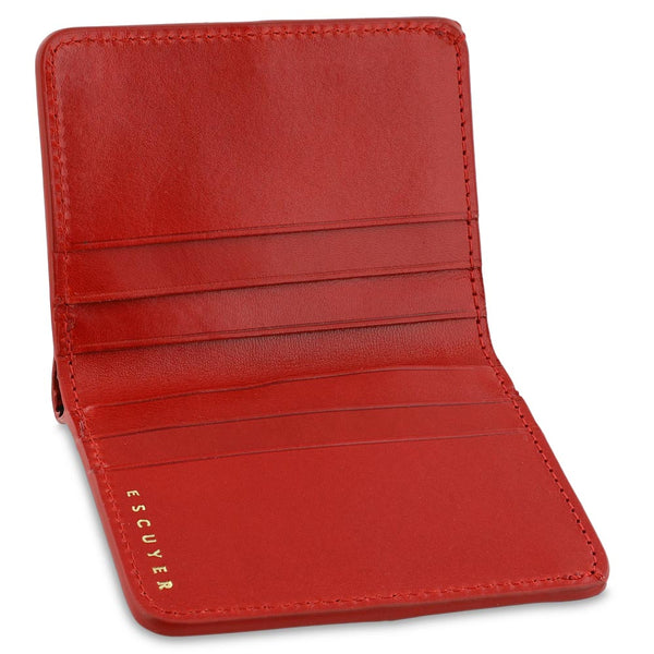 Escuyer Slim Wallet - Red / Pink