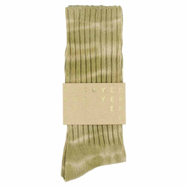 Escuyer Tie Dye Socks - Ecru / Gold