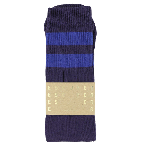 Escuyer Unisex Tube Socks - Blue / Purple