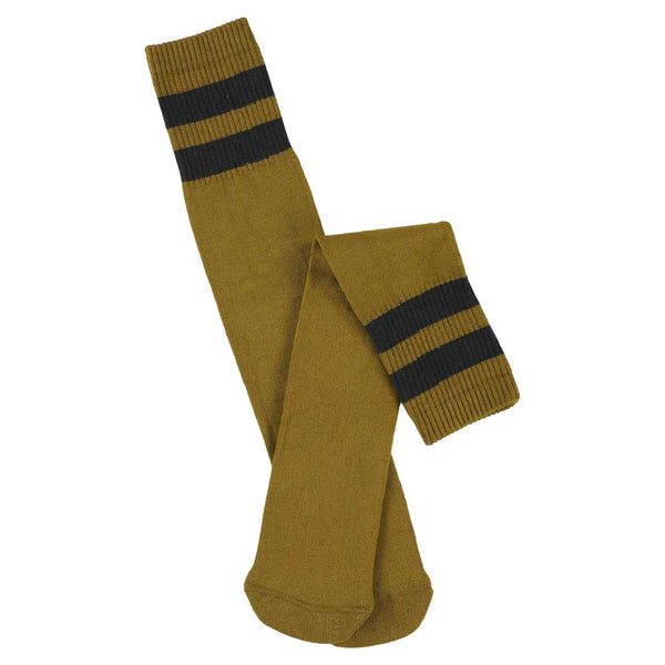 Escuyer Unisex Tube Socks - Cumin / Off Black