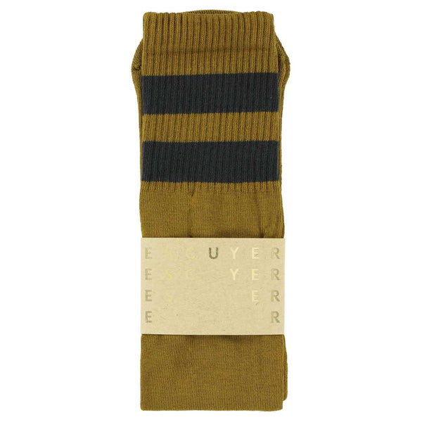 Escuyer Unisex Tube Socks - Cumin / Off Black