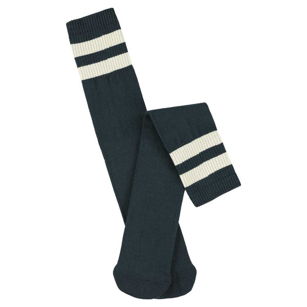 Escuyer Unisex Tube Socks - Navy / Ecru