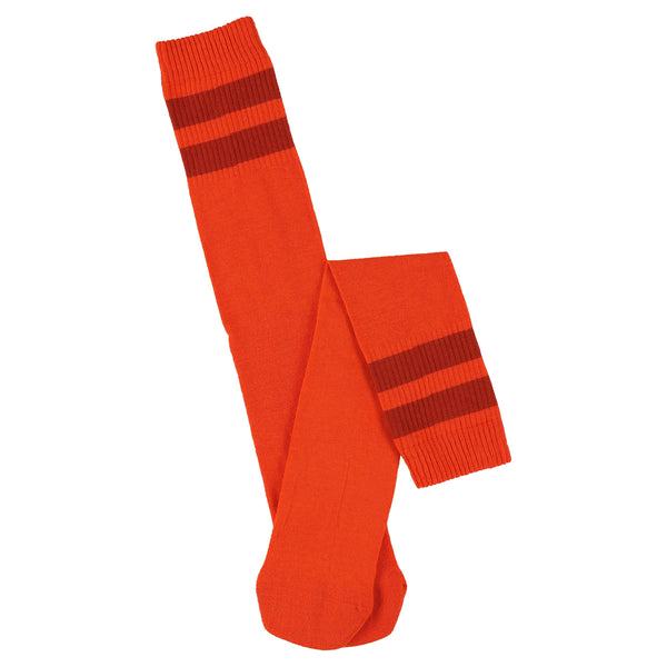 Escuyer Unisex Tube Socks - Orange / Red
