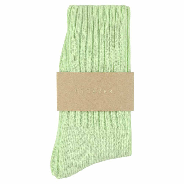 Escuyer Women Crew Socks - Aqua Green