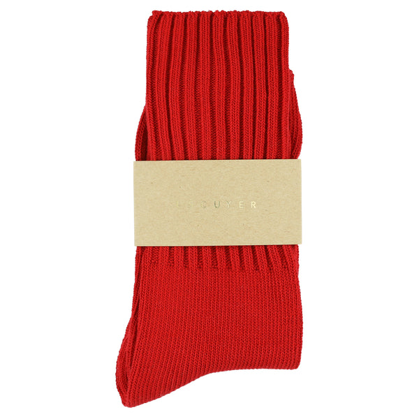 Escuyer Women Crew Socks - Bright Red