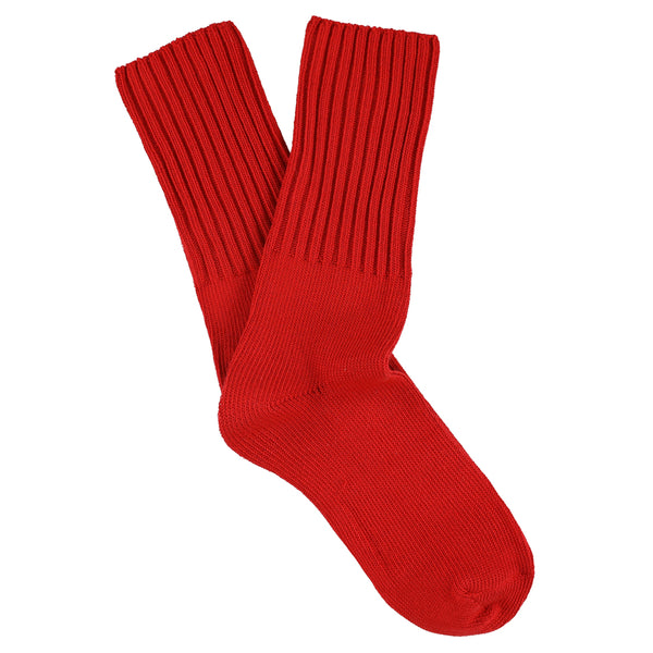 Escuyer Women Crew Socks - Bright Red