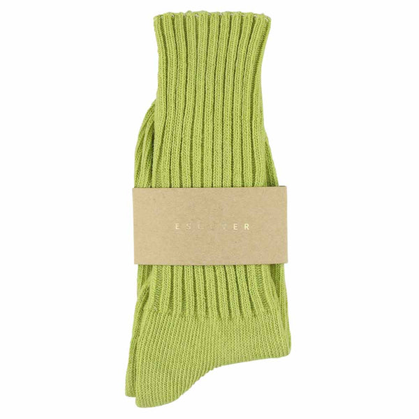 Escuyer Women Crew Socks - Green Banana
