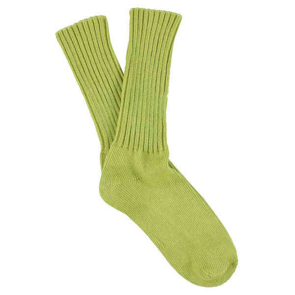 Escuyer Women Crew Socks - Green Banana