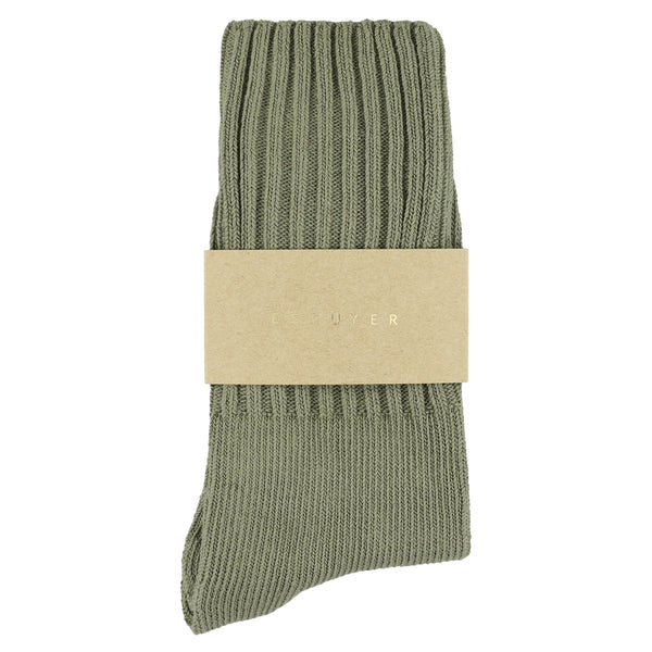 Escuyer Women Crew Socks - Light Khaki