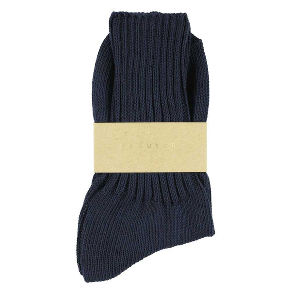 Escuyer Women Crew Socks - Navy