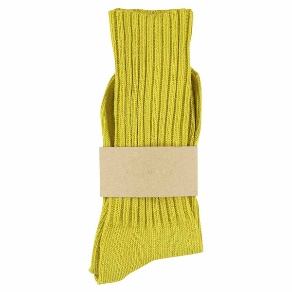Escuyer Women Crew Socks - Yellow