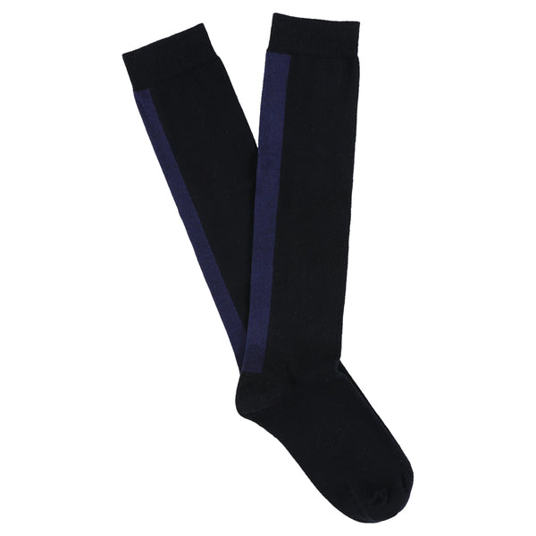 Escuyer Women Knee High Socks Blue