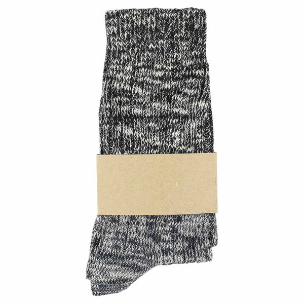 Escuyer Women Melange Block Socks - Black / Blue