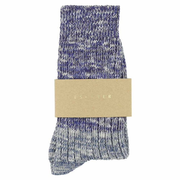 Escuyer Women Melange Block Socks Bright Blue / Blue