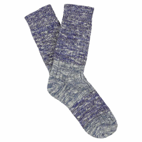 Escuyer Women Melange Block Socks Bright Blue / Blue