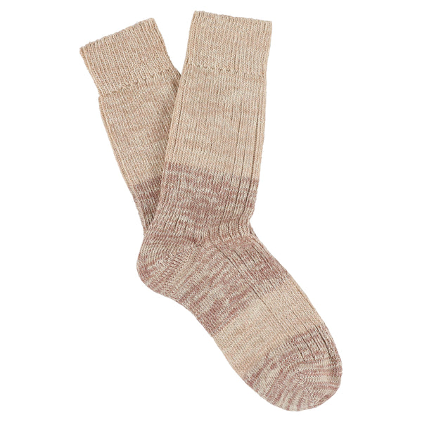 Escuyer Women Melange Block Socks - Pink
