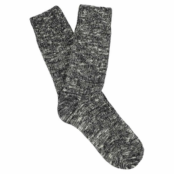 Escuyer Women Melange Socks - Black
