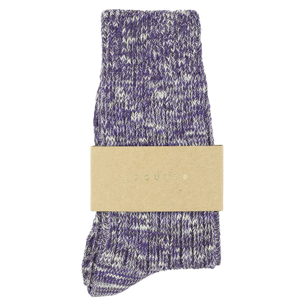 Escuyer Women Melange Socks - Bright Purple