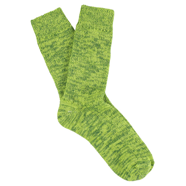 Escuyer Women Melange Socks - Fluo Green