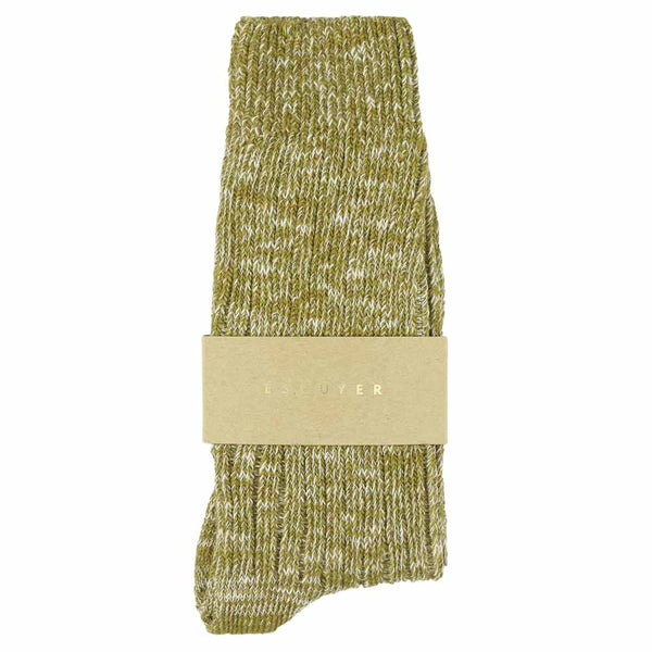 Escuyer Women Melange Socks Green Flash