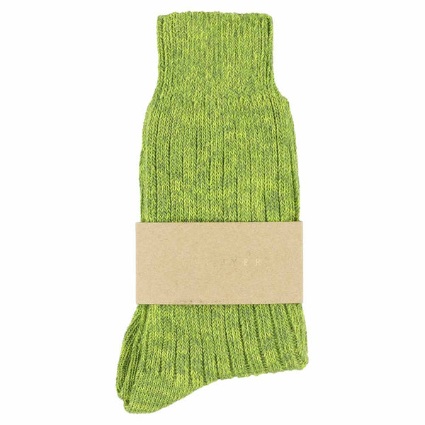 Escuyer Women Melange Socks - Lime