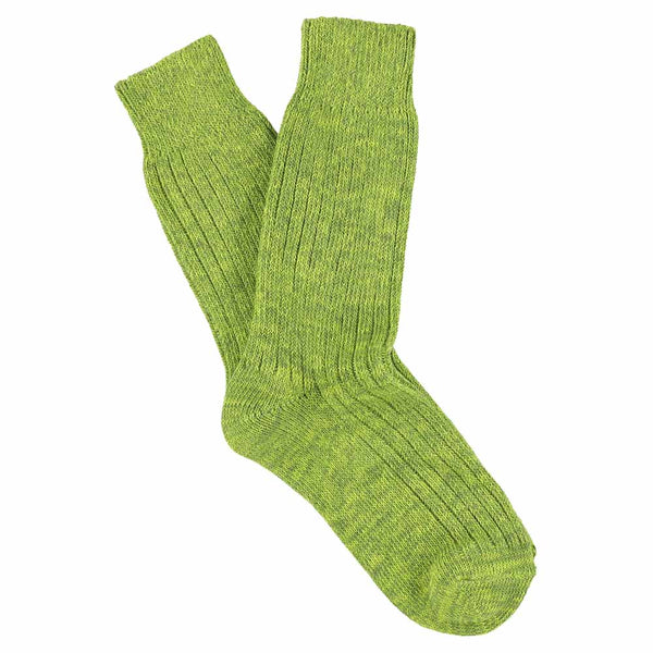 Escuyer Women Melange Socks - Lime